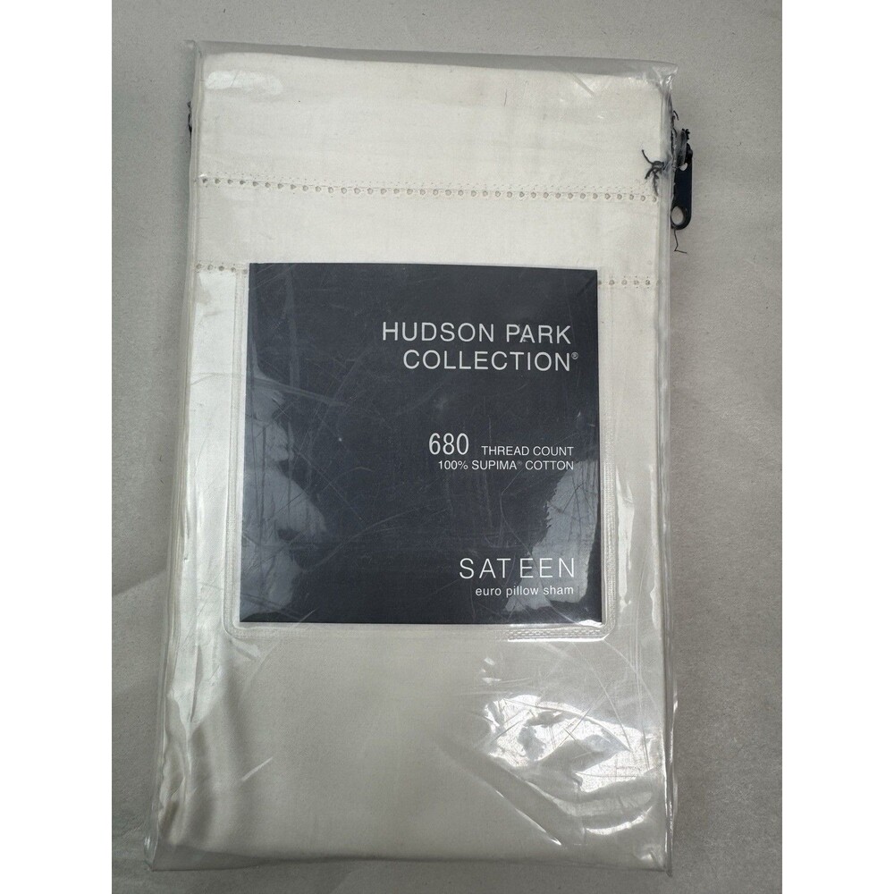 Hudson Park Collection 680TC Supima Sateen Euro Sham (1) Vanilla Sky